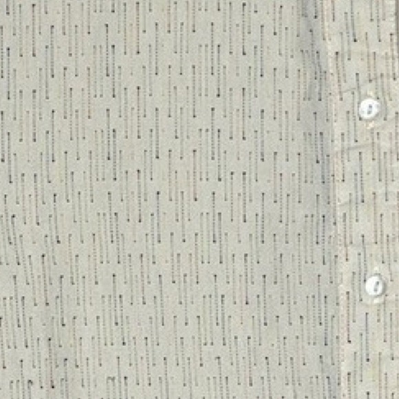 Carbon 2 Cobalt Shirt Mens Large Cream Multi Arrow Print Button Up Office Preppy - Picture 4 of 8